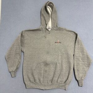 Ron Jon Surf Shop Full Zip Hoodie Cocoa Beach Florida Graphic Gray Mens Size XL